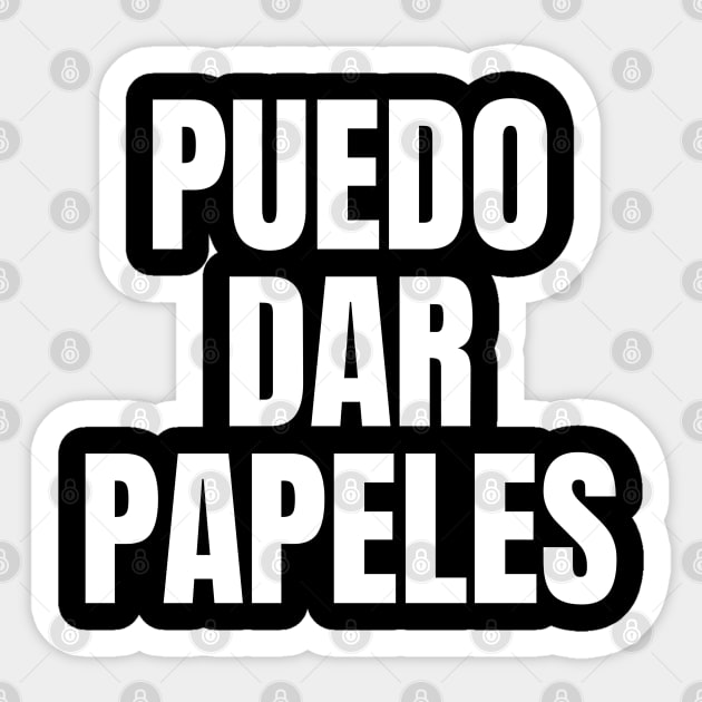 Puedo Dar Papeles I Can Get You Papers Sticker by belownormal